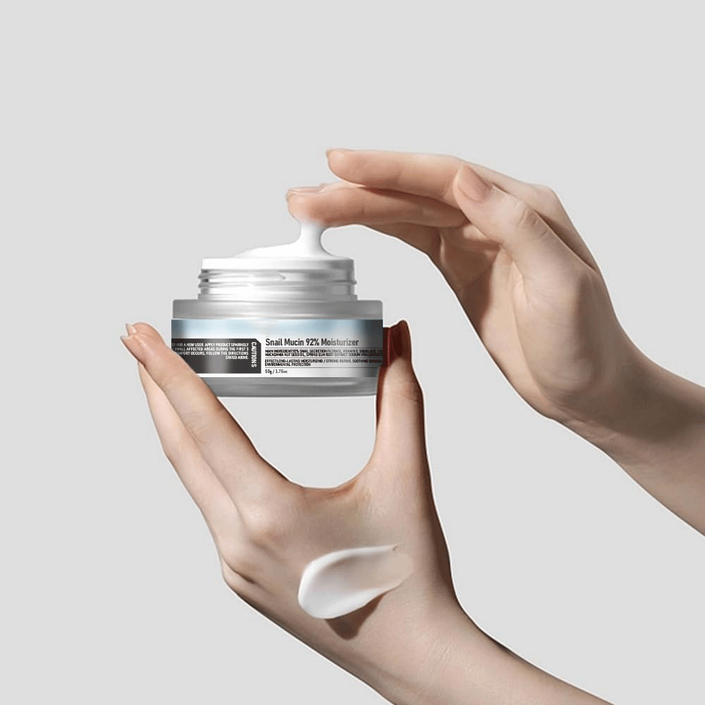 Snail Mucin 92% Moisturizer Daily Face Moisturizer Hydrating Repair Face Gel Cream for Dry & Sensitive Skin, All Skin Types 50g / 1.76oz