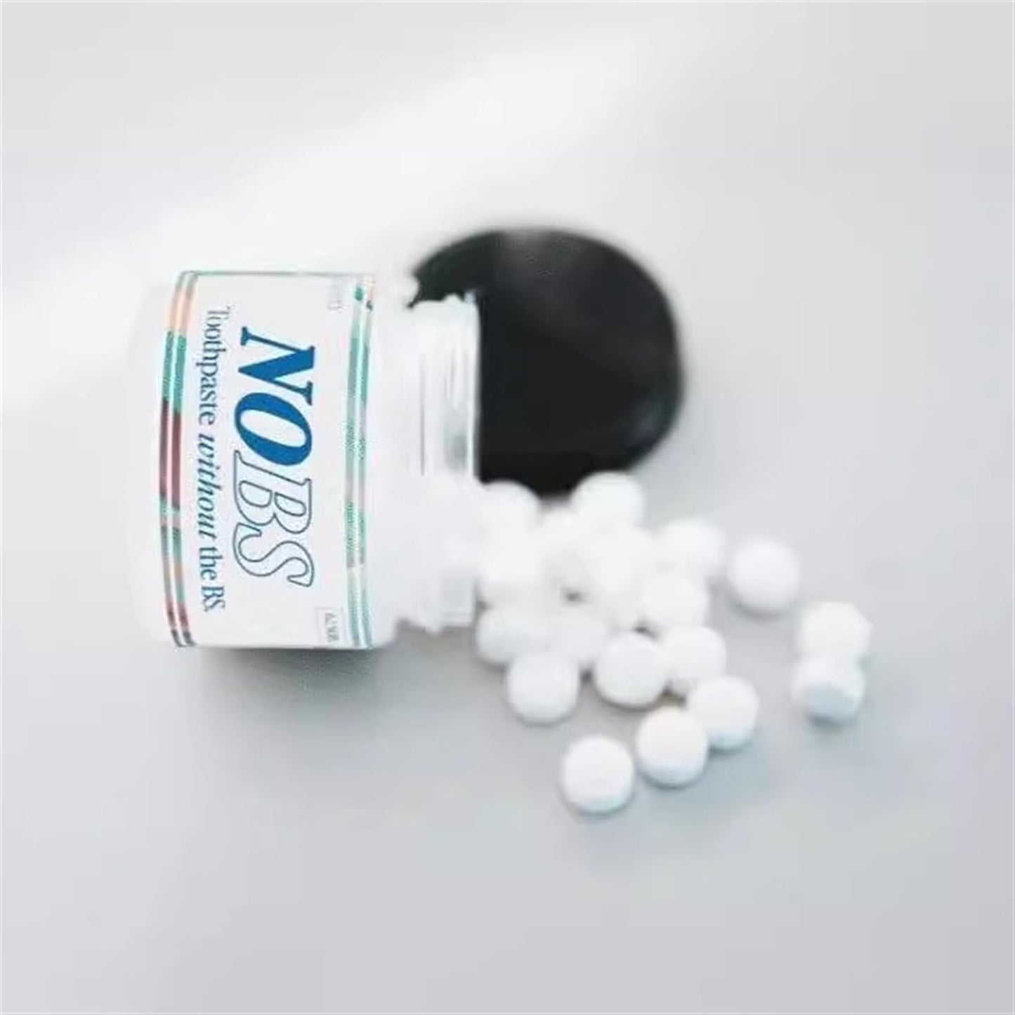 NOBS Toothpaste Tablets - Nano Hydroxyapatite, Flouride & Plastic Free, Eco & Travel Friendly - Remineralize with NHA