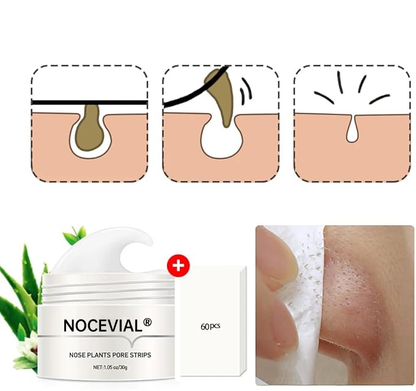 ✨ NOCEVIAL✨🔥Lambena Blackhead Removal Cream ,Blackhead Mask, (🍀 NOTE: Cream becomes gelatinous below 25°C, soften by placing bottle in boiling water) 🧖‍♀️