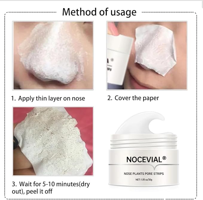 ✨ NOCEVIAL✨🔥Lambena Blackhead Removal Cream ,Blackhead Mask, (🍀 NOTE: Cream becomes gelatinous below 25°C, soften by placing bottle in boiling water) 🧖‍♀️