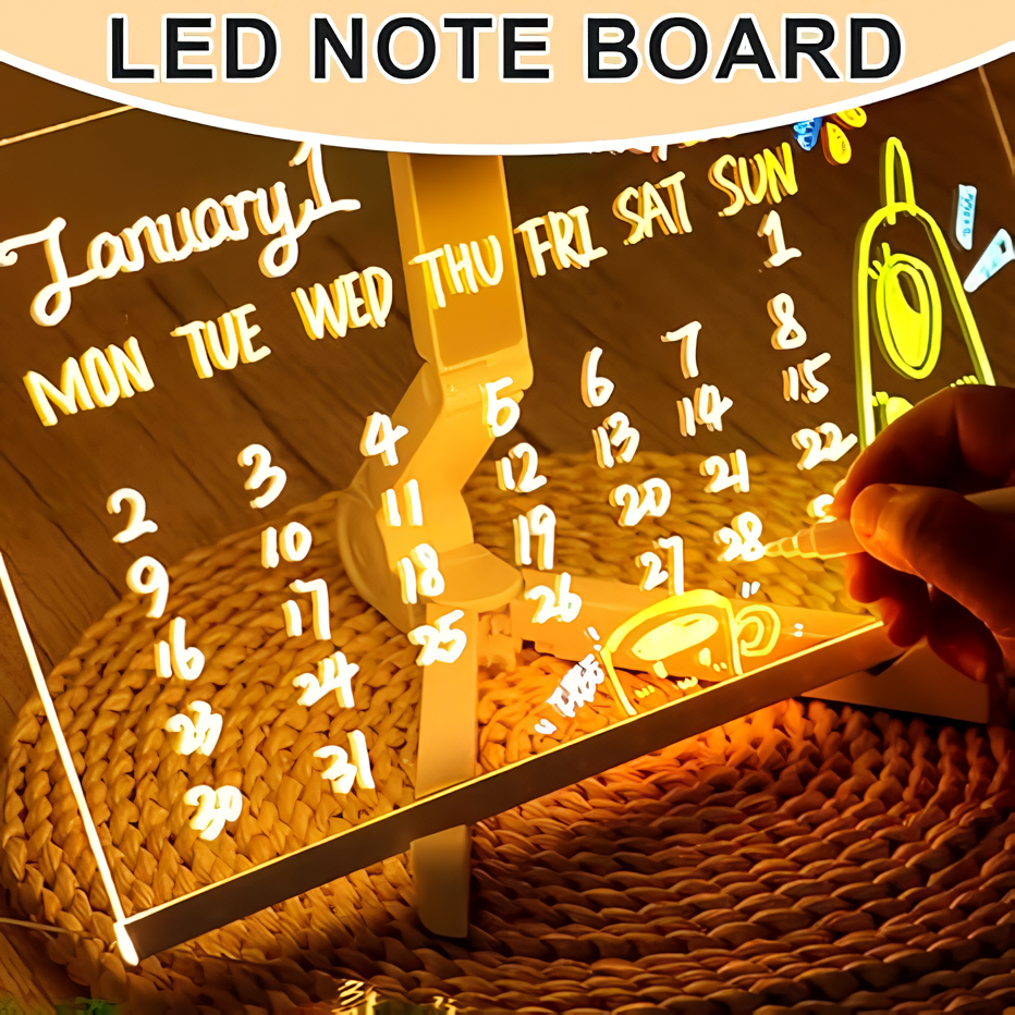 LED Note Board with illumination🖍️ with Colors Colorful LED Note Board Creative Gifts🎁